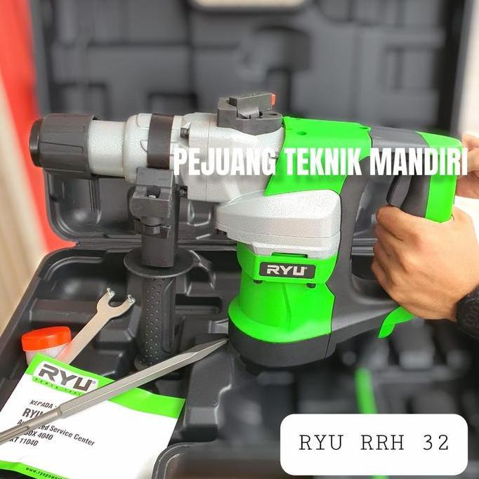 EXAMINER MESIN BOR BETON TEMBOK BOBOK RYU RRH 32 / ROTARY HAMMER RYU RRH32