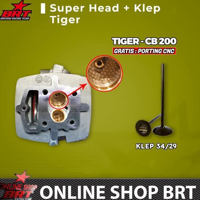 DIREWOLF BRT CYLINDER HEAD KOP TIGER CB 200
