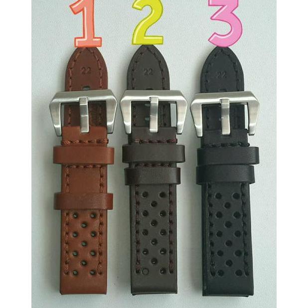SAMSUNG GEAR S2 S3 STRAP KULIT ASLI TALI JAM TANGAN LEATHER BERLUBANG