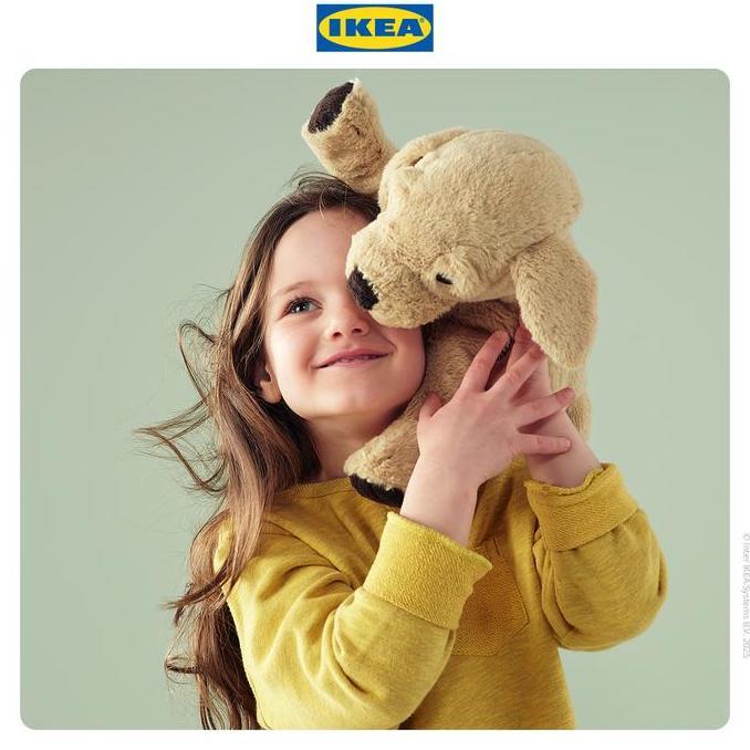 IKEA GOSIG Boneka Anjing Bahan Poliester 40 cm