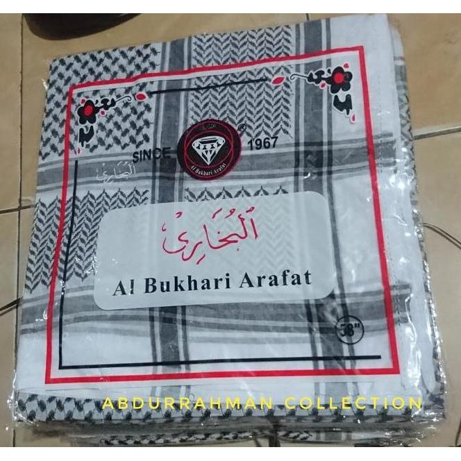 Sorban Almas Arafat Hitam Putih
