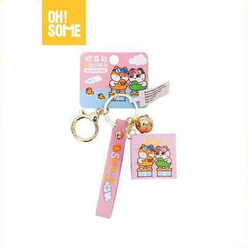 OhSome BAIMAO Magic Cube Keyring Swimming Hadiah Hiasan
