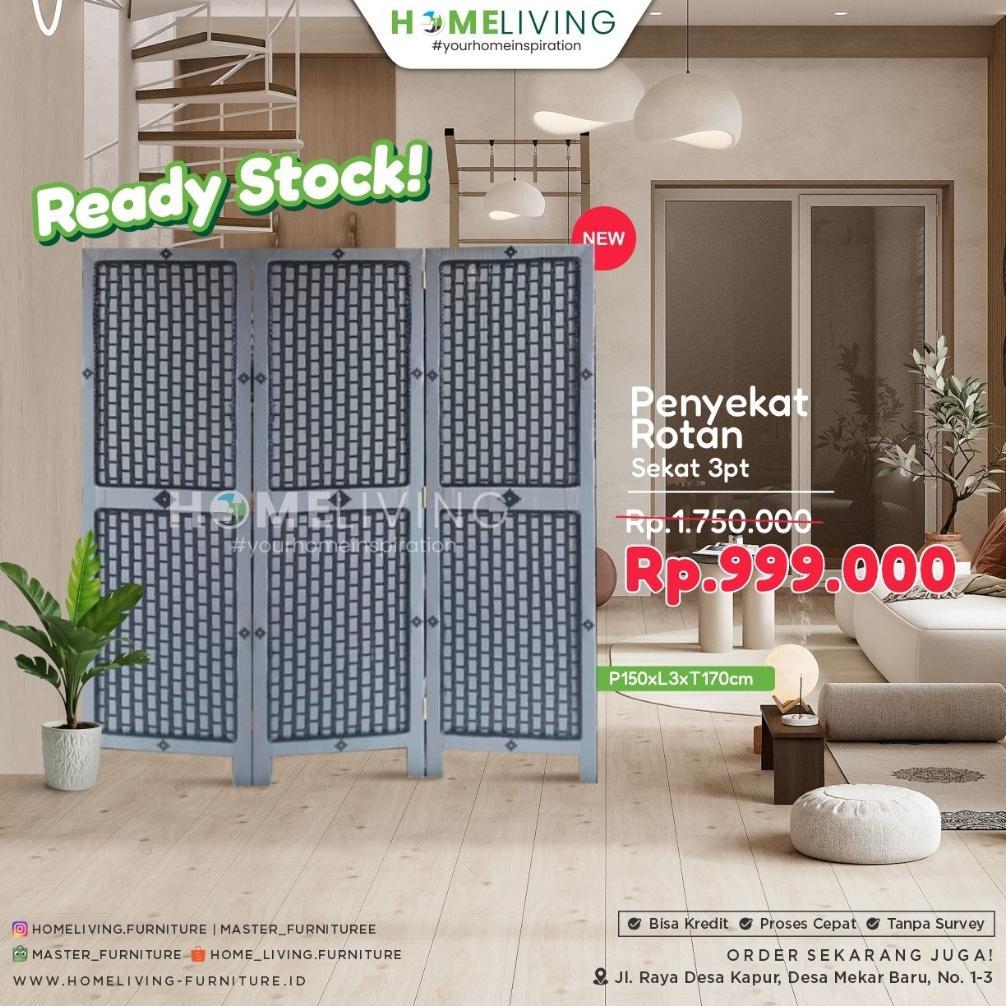 Homeliving-Penyekat Dinding - Penyekat Rotan - Penyekat Ruangan - Pemisah Ruangan