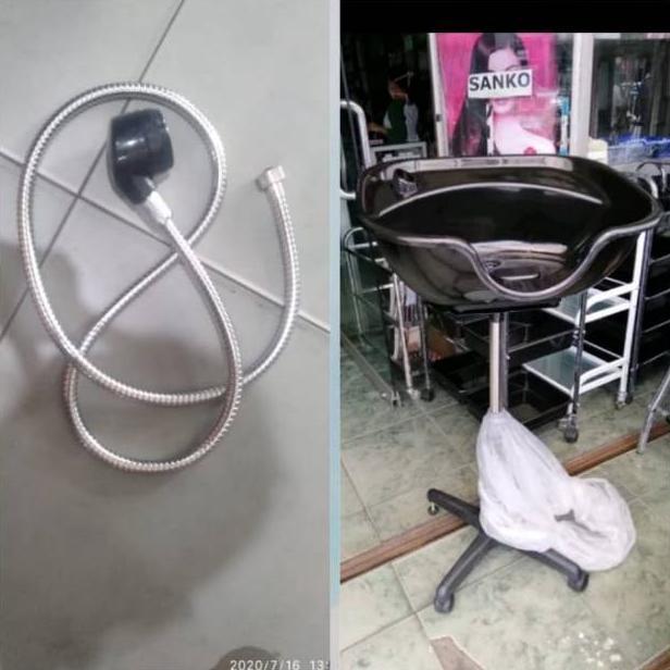 Washbak Keramas Portabel Set/Washbak Keramas Plus Shower/Tempat Cuci Rambut Set/Wasbak Salon