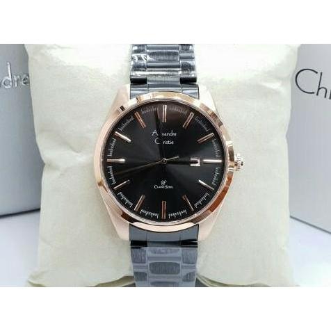 ALEXANDRE CHRISTIE AC8560 / AC 8560 Black ROSEGOLD man watch