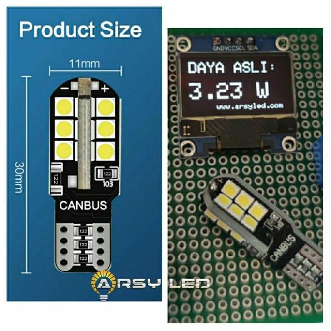 LED Lampu T10 Sein Beat Vario Scoopy Genio Revo Supra X Emperor Mesin Motor