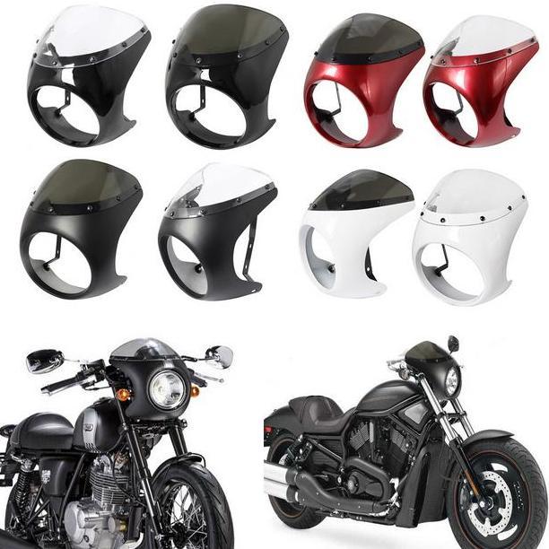 Windshield Cafe Racer - Batok lampu 7 Inch