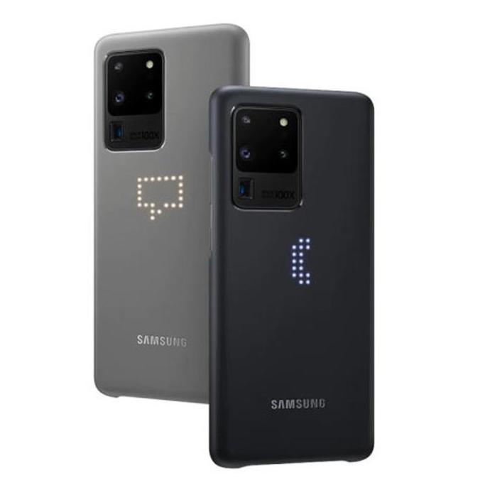Case Samsung Led Back Cover Galaxy S20 Note 10 Casing Original