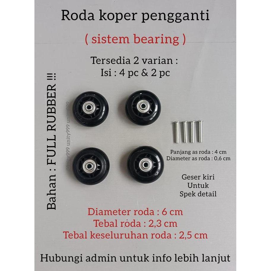 RODA REPLACEMENT, RODA KOPER, BERING RODA UK 6CM