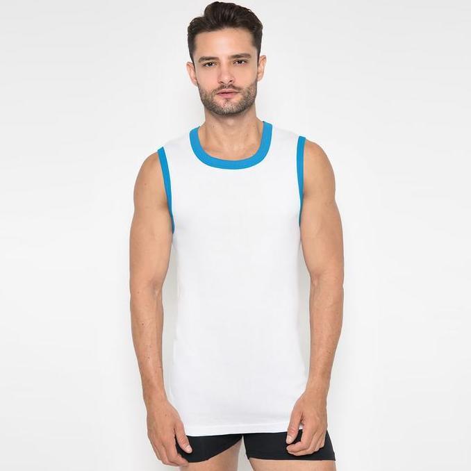Promo LGS - Innerwear - Pakaian Dalam Pria - Kaos Tank Top - Polos Diskon