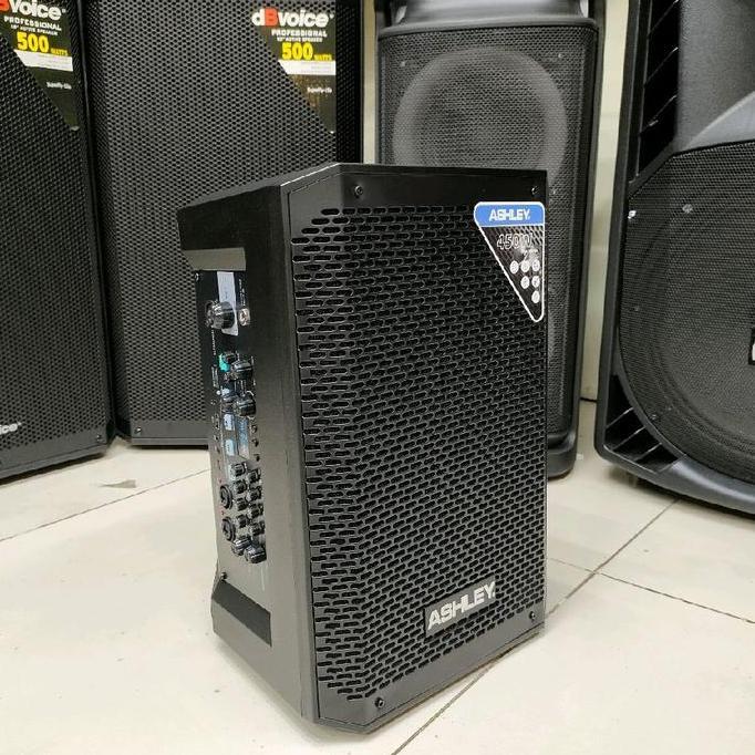 SPEAKER PORTABLE ASHLEY ST 810 8 INCH 450 WATT AKTIF MULTIFUNGSI SPEAKER USB BLUETOOTH GARANSI ORIGI