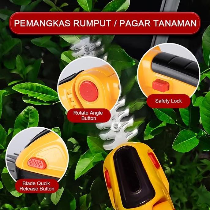 Alat Potong Rumput Elektrik Mesin Pemotong Pangkas Pagar Hedge Trimmer