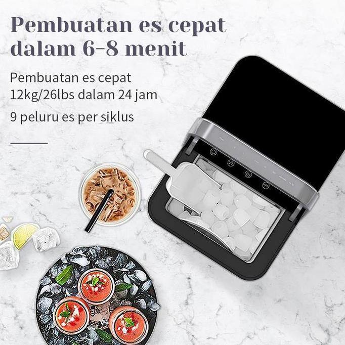 Ice Maker Portable Mesin Es Mesin pembuat es batu Smart Wifi Control JS