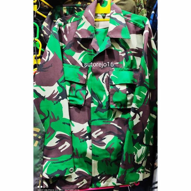 baju seragam pdl tni ad loreng doreng malvinas malfinas bahan veldbed