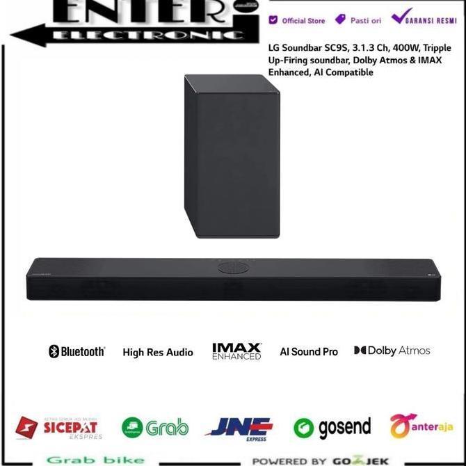 Murah LG SOUNDBAR SC9S - WIRELESS SOUND BAR 3.1.3 CH 400W RMS DOLBY ATMOS