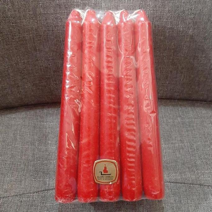 Lilin 1kg Isi 20btg Cap Sujaru (Merah)