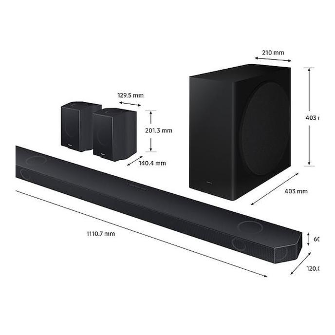 Soundbar Samsung HW-Q930D/XD True 9.1.4ch Sound Wireless Dolby Atmos