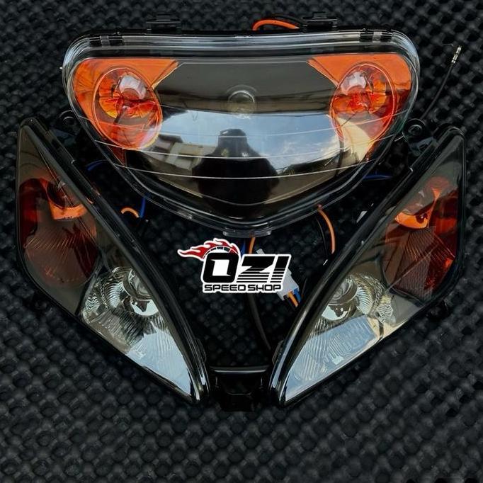 CR - LAMPU DEPAN - LAMPU SEIN UNTUK MOTOR MIO SPORTY 5TL MODEL STANDAR CUSTOM MIKA BENING / HEADLAMP