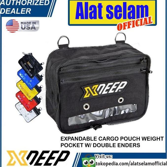 TERMURAH - Expandable Cargo Pouch XDeep Weight Pocket BCD Technical Scuba Diving
