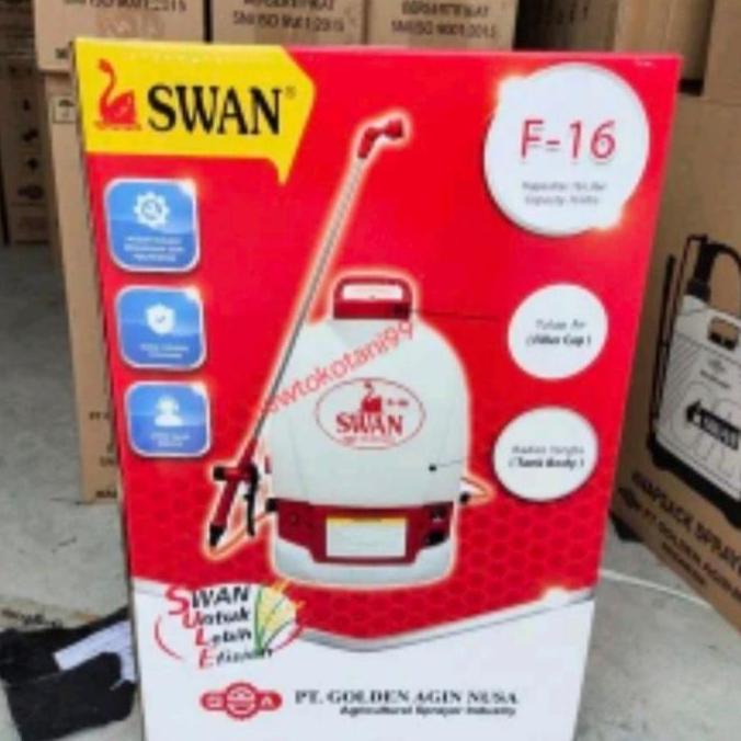 Sprayer elektrik SWAN F16 alat semprot SWAN 16 liter kep elektrik aki
