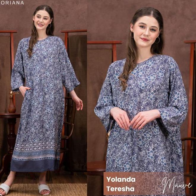 Oriana Dailywear Daster Busui Yolanda Sizing Collection | Daster Lengan Panjang Busui Friendly