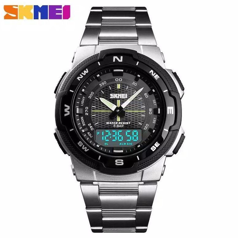 SKMEI ORIGINAL | SKMEI 1370 | SKMEI BORNEO | SILVER