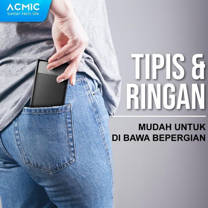 ACMIC F10PRO 10000mAh Powerbank Slim 22.5W Fast Charging Type C