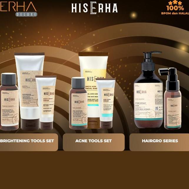 His Erha Skincare Pria Mantools Rangkaian Untuk Kulit Berjerawat Acid Berminyak Facial Membersihkan