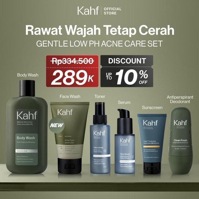 Special Brand Day Free Kahf Tumblr Kahf Bundle 6In1 Ganteng Tanpa Ribet Paket Complete Set Face Wash