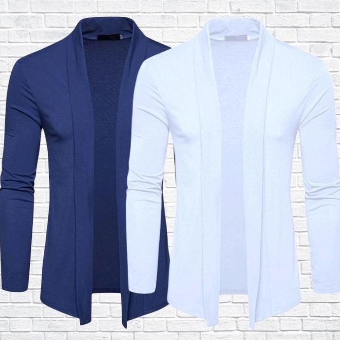 PAKET 2 PCS Kaos Blazer Pria lengan pajang blazer pria Rompi Formal Blazer Santai Blazer Kasual