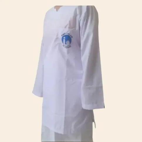 Shandys Uniform I Seragam sekolah SMP al azhar model tunik Putih I Baju kurung tunik Wanita lengan P