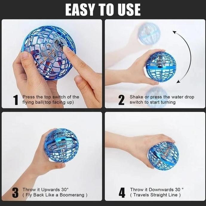 Bola Terbang UFO Mainan Bola UFO Terbang Dengan Lampu LED Drone