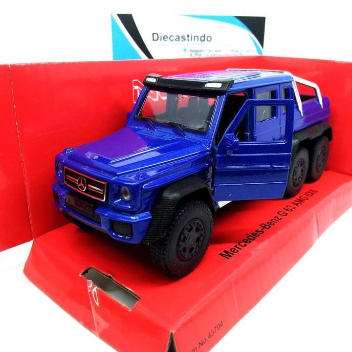 Welly Nex 1:34 Mercedes-Benz G 63 AMG 6X6, Biru