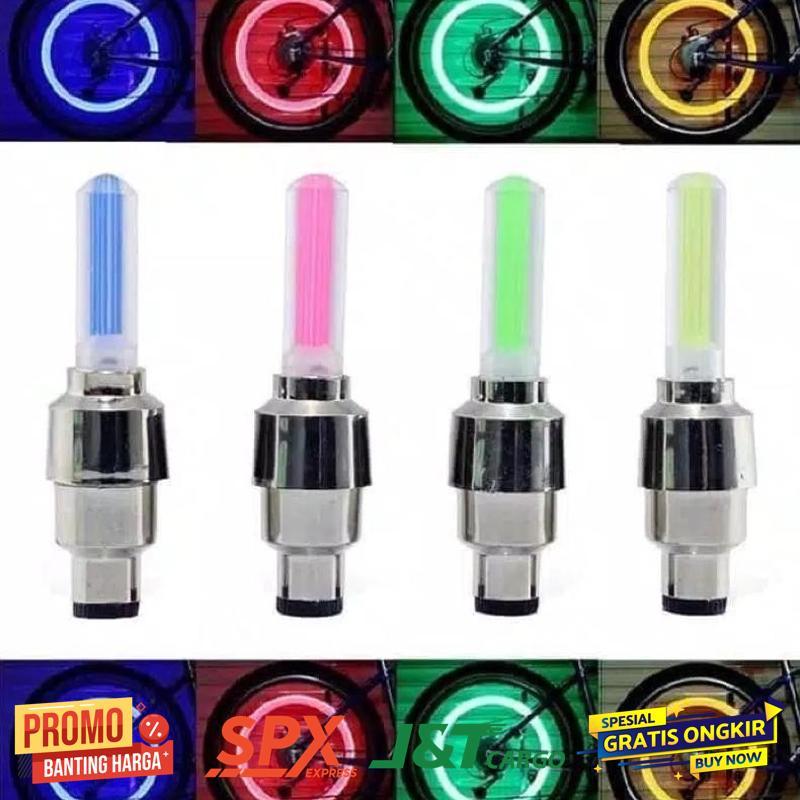 Diskon Tutup Pentil Nyala Tutup Pentil Ban Sepeda ,Motor & Mobil Universal Bisa Buat Semua Pentil Ba