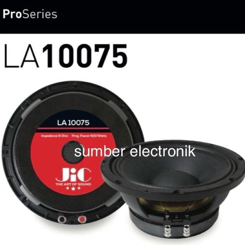 Speaker 10 Inch JIC LA 10075 Middle 600W SPL 95.18dB