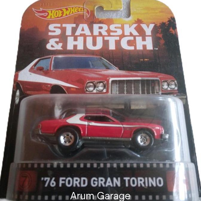 HOT WHEELS 76 FORD GRAN TORINO. STARSKY & HUTCH MOVIE SERIES.BAN KARET
