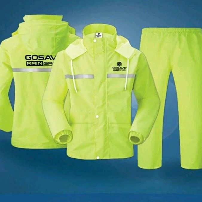 Jas Hujan Setelan RAINSHILD Anti Tembus PVC Tahan Air Jas Hujan Pria Jas Hujan Wanita Raincoat LN