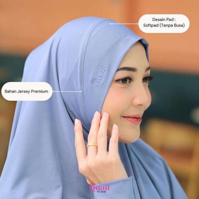 Quail Hijab - Safania Hijab Lengan Dagu Inara Rusli New Arival Anti Ribet Panjang Muslim Daily