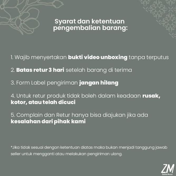 Zm Zaskia Mecca - Fanya Dark Grey Hijab - Kerudung Segi Empat