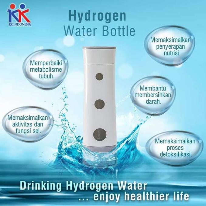 PROMO KK Botol Air Hidrogen Hydrogen Water 450ml Rechargeable (Korea)