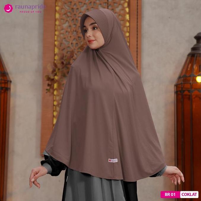 Rauna - Hijab Instant - Bergo 01 Coklat
