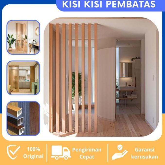 Kisi Kisi Pembatas Ruangan / Sekat Ruangan / Sekat Ruangan Motif Kayu Furniture