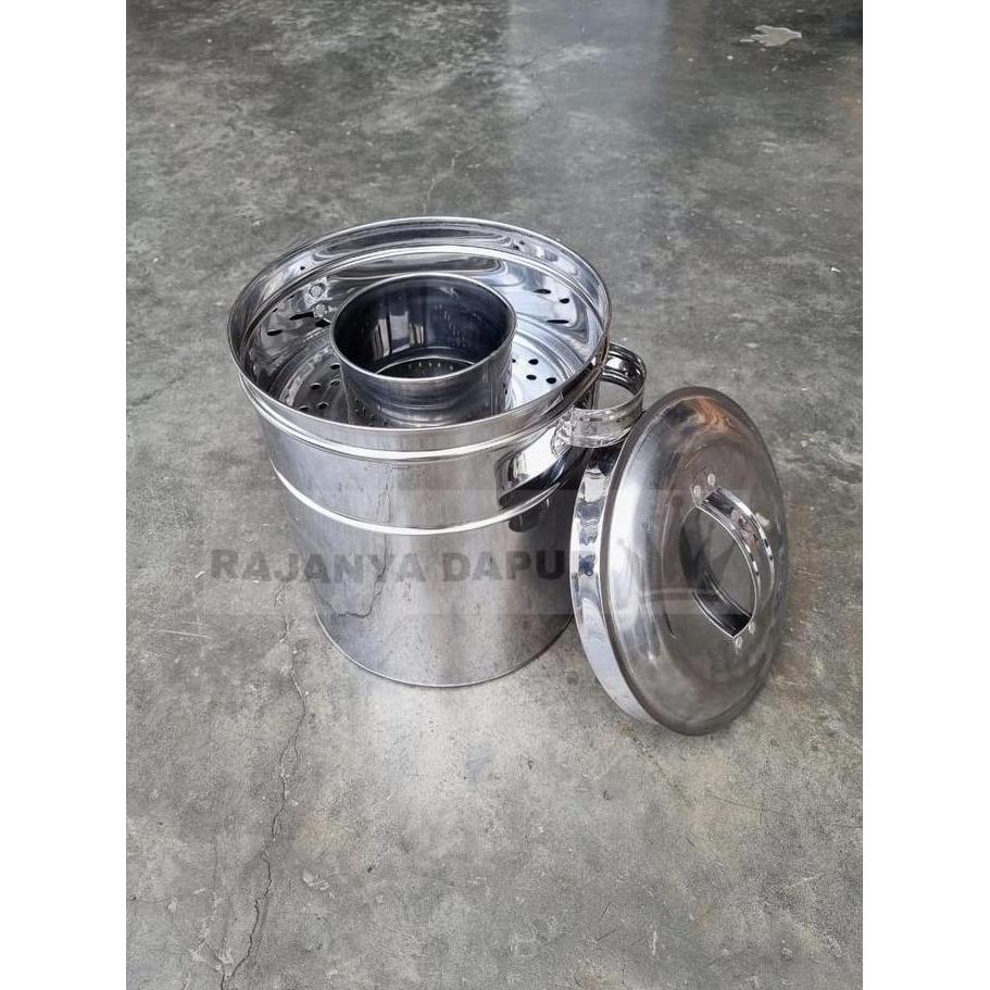 Dandang bakso stainless 22 - dandang baso stainless - dandang pentol stainless steel kecil