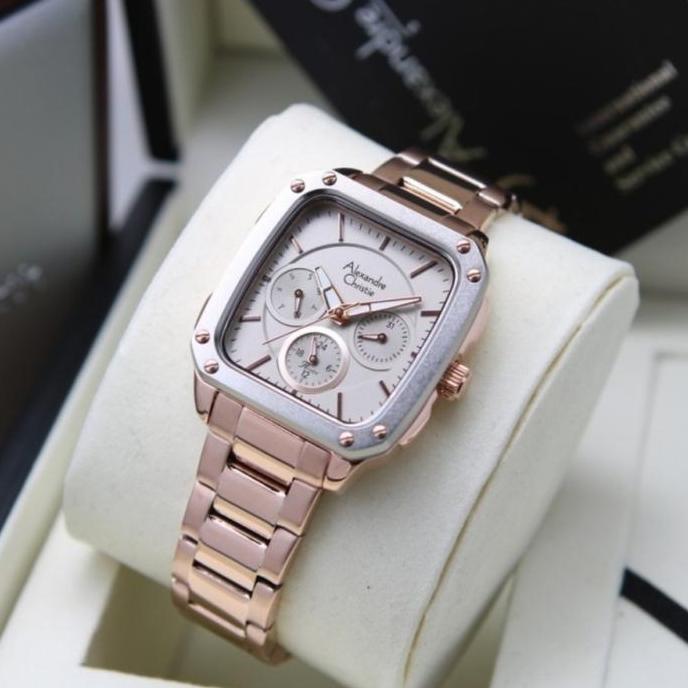 Ready Alexandre Christie Wanita Ac 2996 Stainless Steel/Garansi Resmi 1 Thn