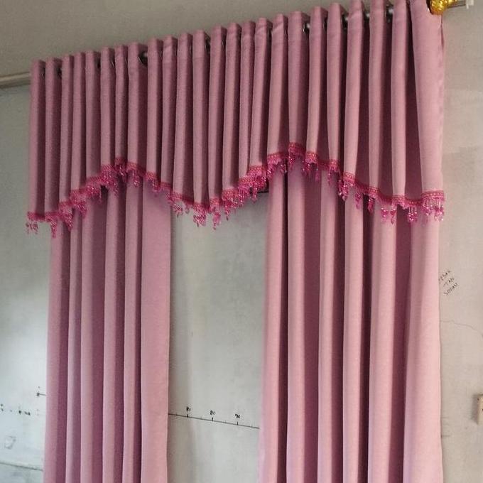 Gorden jendela poni Hordeng blackout Poni atas pintu  Curtain minimalis