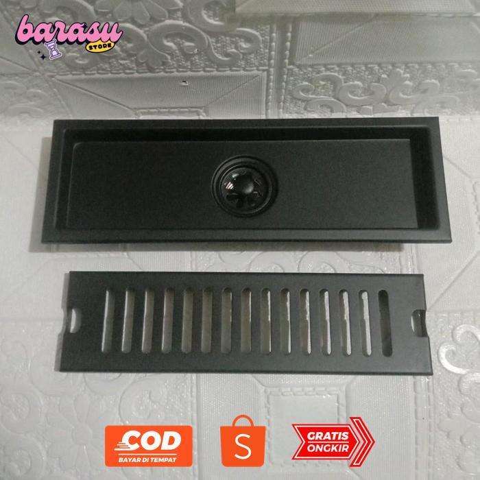 rf-45 Floor drain garis kotak hitam panjang / floor drain panjang Berkualitas