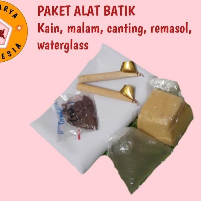 lilin batik, canting, kain, remasol, waterglass murah
