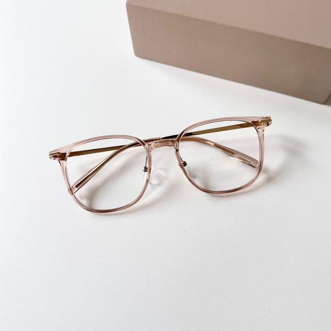 DF45 - Kacamata Paket Frame Kotak Bahan kombinasi Plastik dan Besi Premium 3708