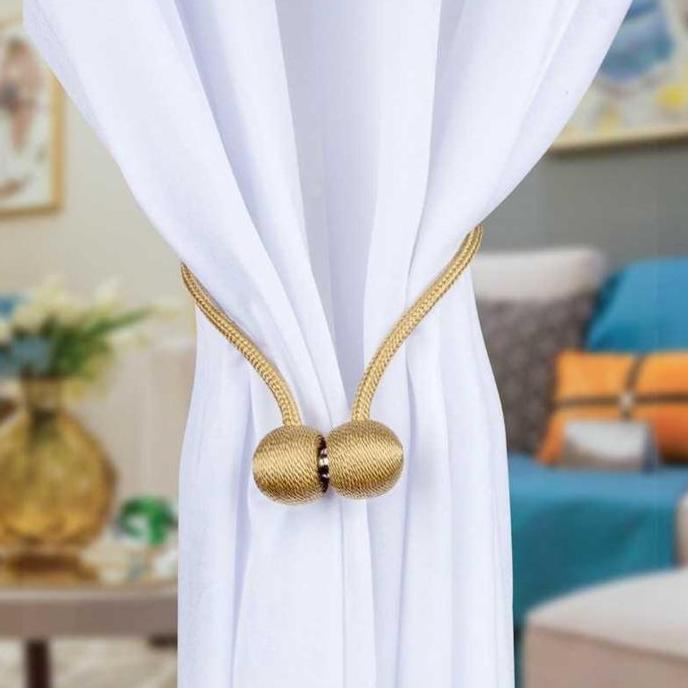 Tali Pengikat Tirai Gorden Hordeng jendela rumah model magnet unik