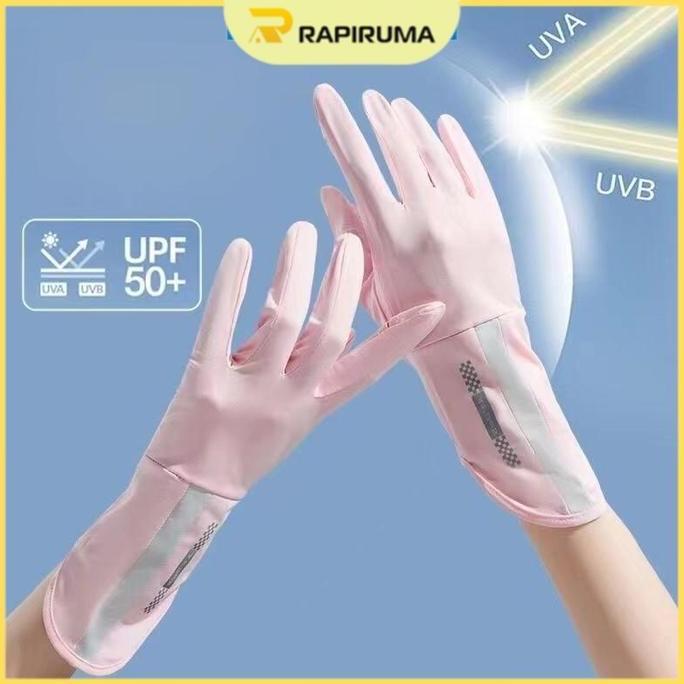 DF150 - Sarung Tangan Motor Wanita Pria Anti UV Anti Belang /  Sarung Tangan Sutra Es Premium / Saru